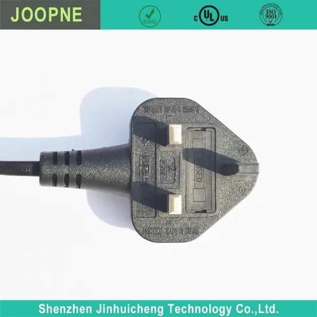 British Standard Two Prong Figure Eight Tail Fused Cable